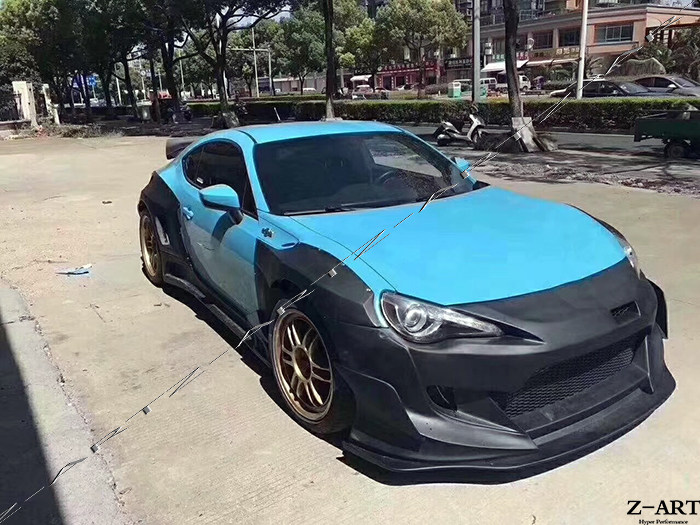 gt86brz斯巴鲁改装火箭兔三代宽体体大包围前杠全车改装套件
