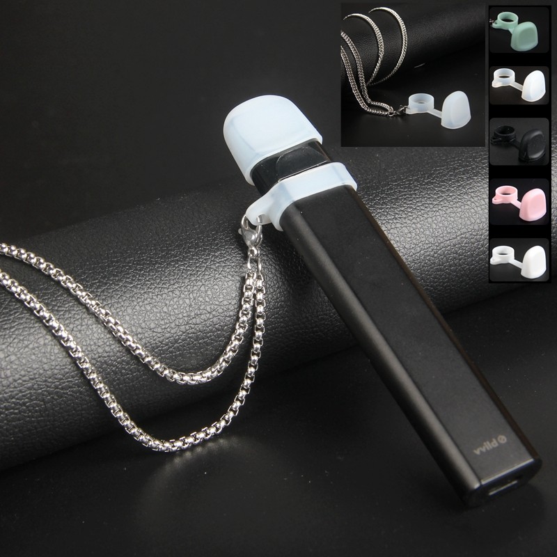 防尘适用vvild烟杆小野v1金属链硅胶带扣眼项链