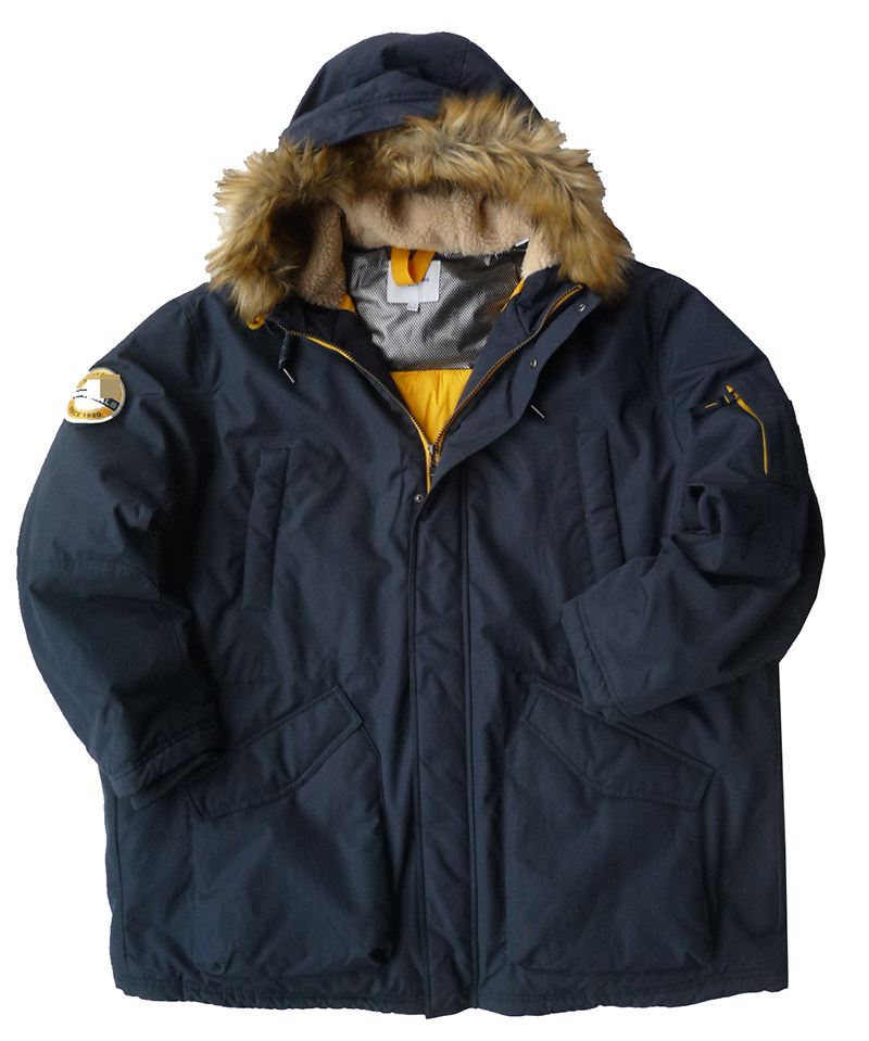 148186加肥加大码胖男军迷中长美式n3b连帽极地棉衣