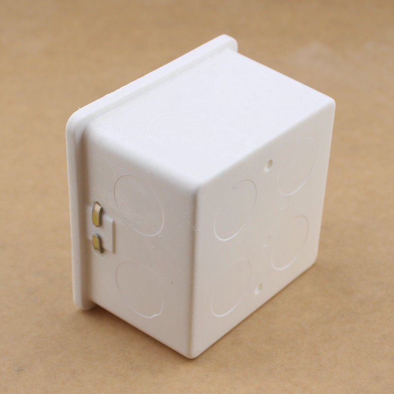 暗盒开关插座面板底座接线盒暗装底盒pvc电线5cm开关