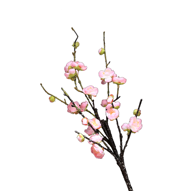 中式仿真梅花腊梅假花客厅绢花新中式禅意桌面插花摆设茶几装饰花 - 图3