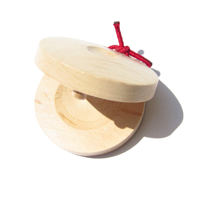 奥尔夫早教乐器三句半道具木制响板儿童音乐教具原木响板圆舞板个