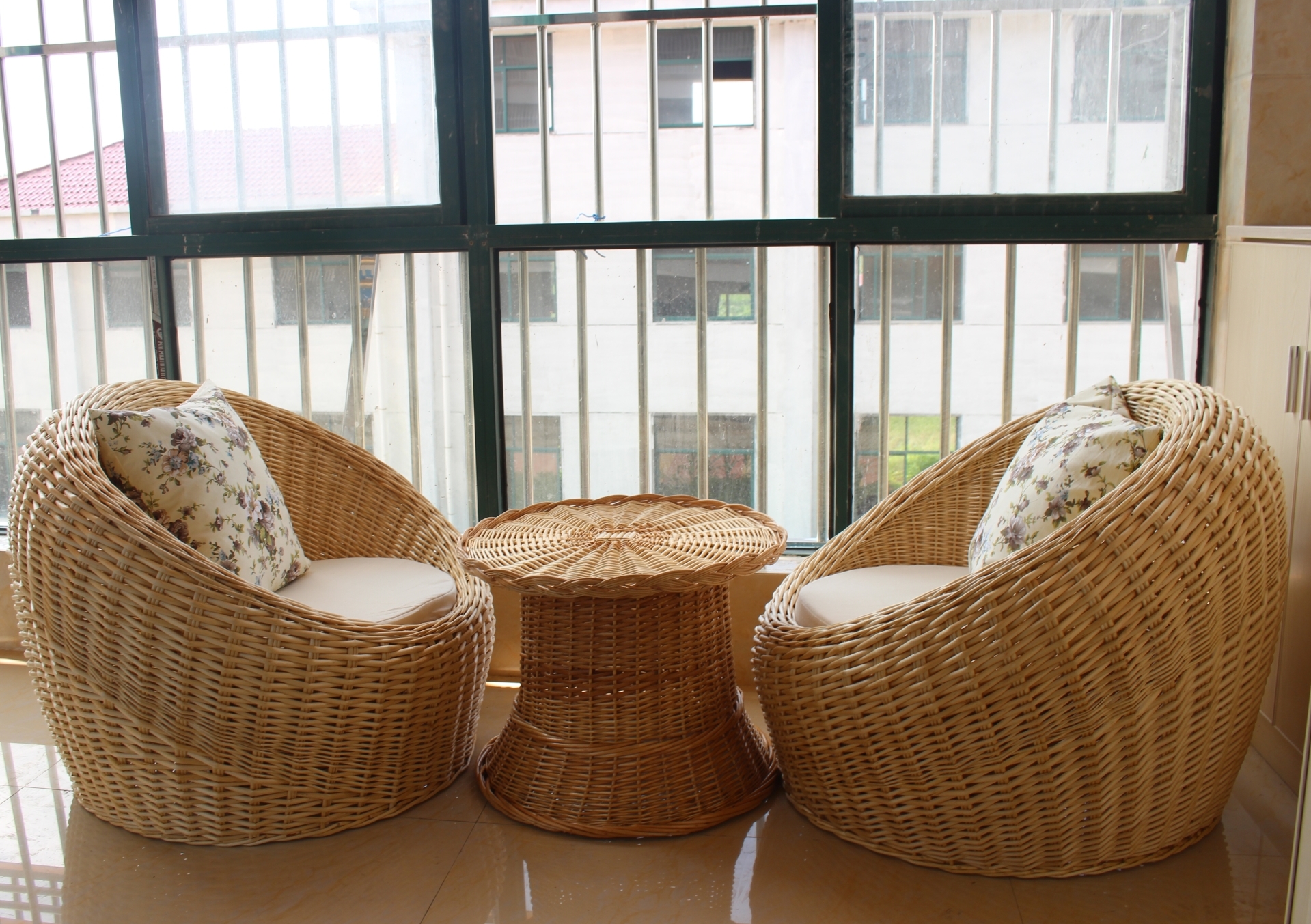 藤编住宅家具单人沙发柳编创意藤椅家具阳台休闲椅懒人沙发