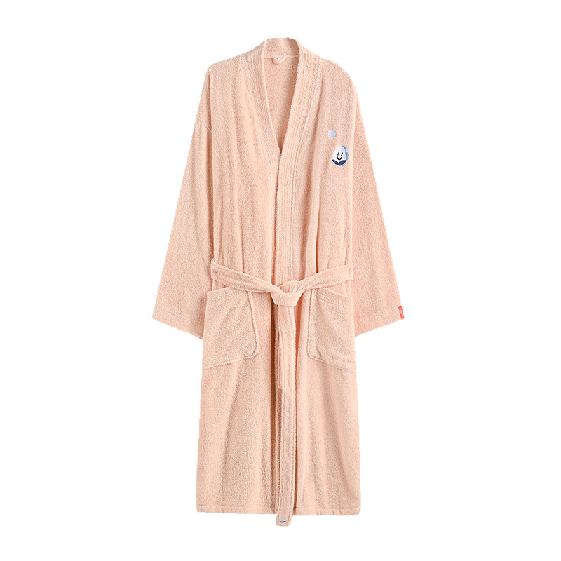 三利浴袍纯棉毛巾吸水速干浴衣睡袍情侣男女浴裙