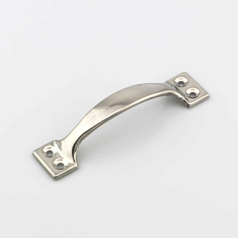 拉手老式装小四孔铁皮门把把手不锈钢圆弧木门小拉手