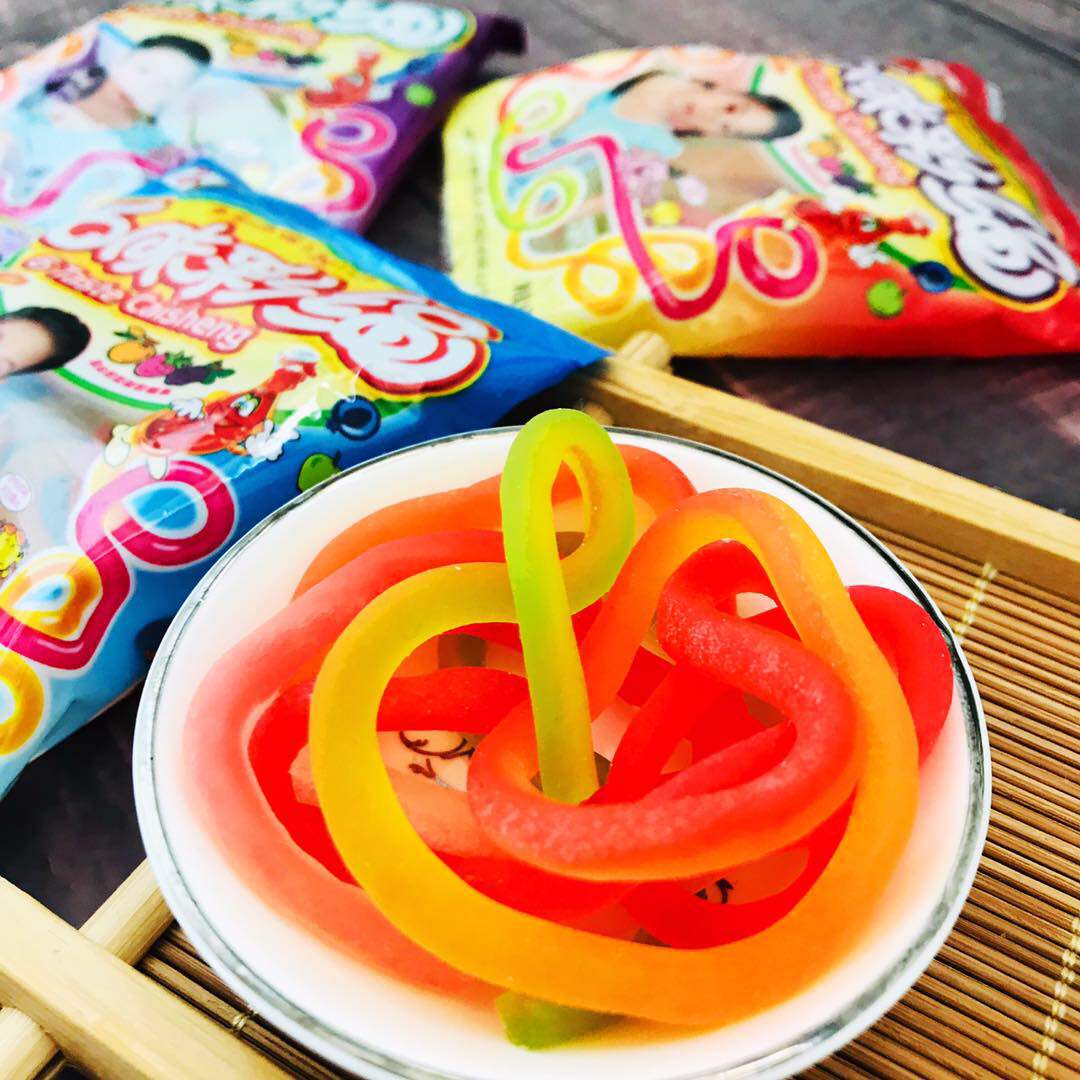 1份包邮五彩彩色糖果橡皮糖童年怀旧零食食品传统糖果