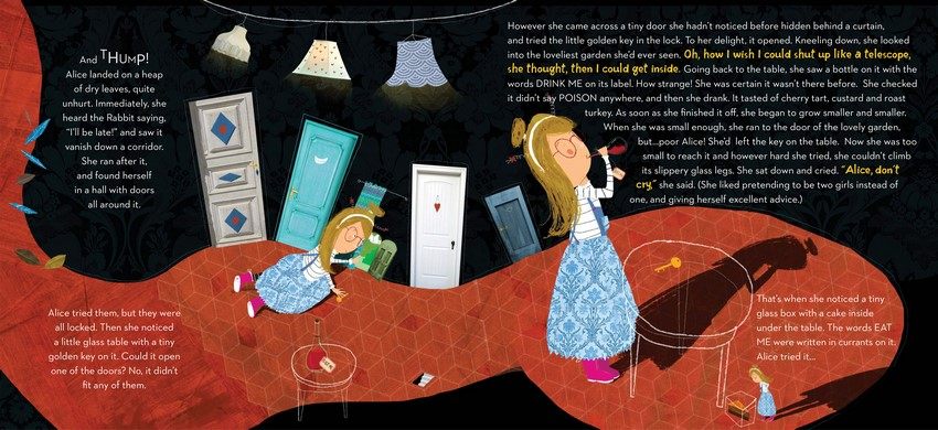 great插画英文wonderlandinalice绘本精装samartzilittle原版其它