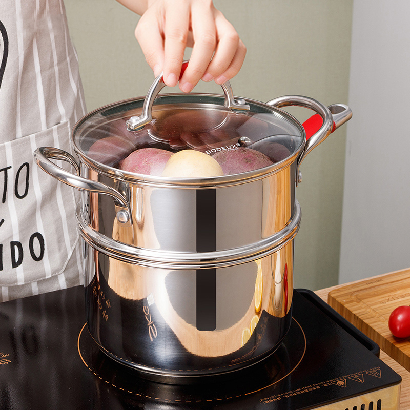 铂帝斯奶锅迷你小锅304不锈钢煮奶锅宝宝辅食锅热奶锅不易粘锅