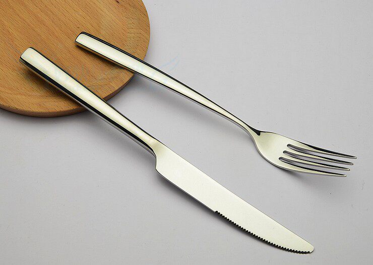 luku304不锈钢牛排刀叉两件套装西餐餐刀叉子西餐餐具套装