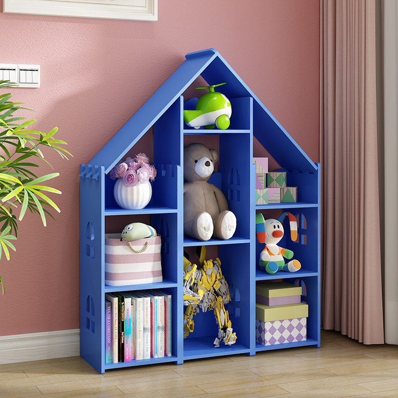 小书架儿童绘本架现代简约学生读书角宝宝玩具收纳架幼儿园储物柜