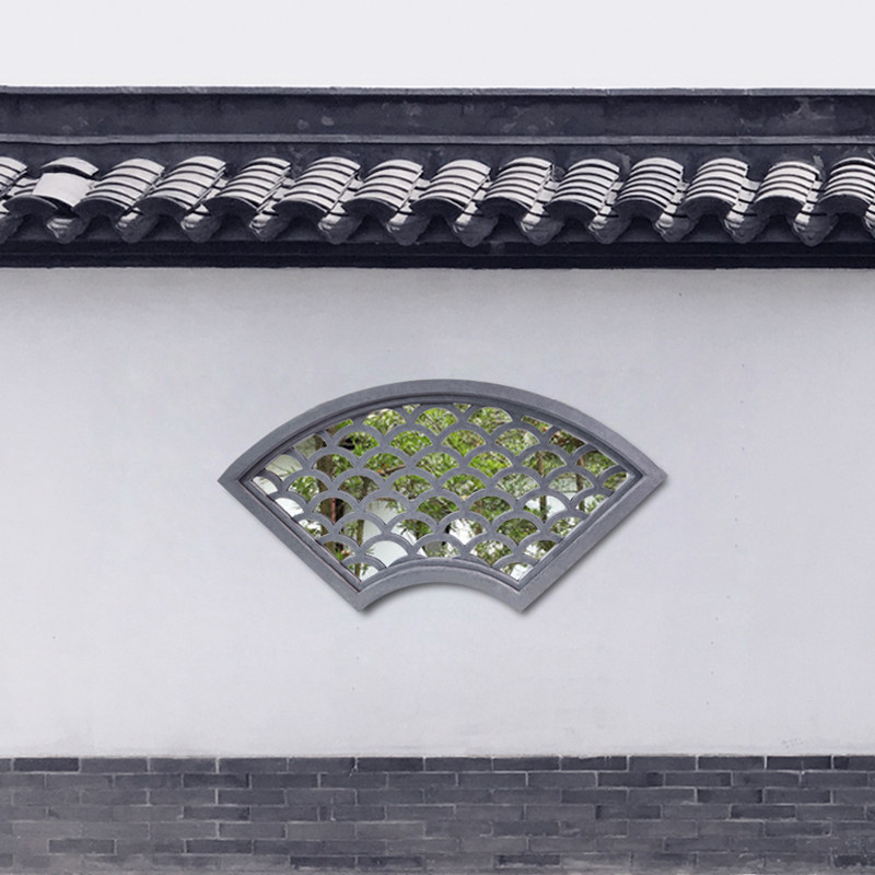 传承古建仿古仿古砖砖雕镂空扇形梅兰竹菊立体浮雕砖雕