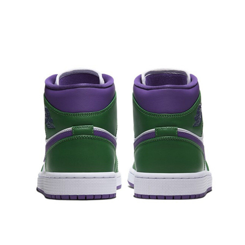 耐克男鞋airjordan1mid绿巨人白绿脚趾运动篮球鞋554724300