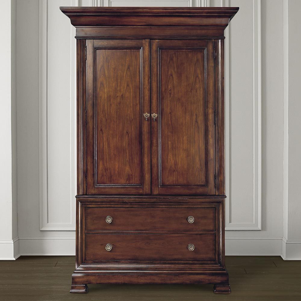 衣柜经典主卧豪华仿古做旧复古开门桃木实木衣柜