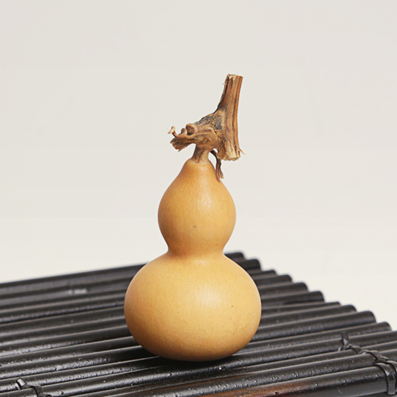 葫芦龙头天然茶宠摆件把玩文玩工艺手捻葫芦