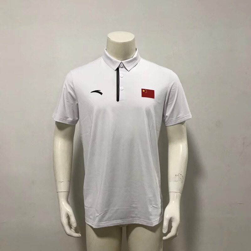 polo安踏赞助中国代表团国家队运动短袖衫国旗速运动t恤