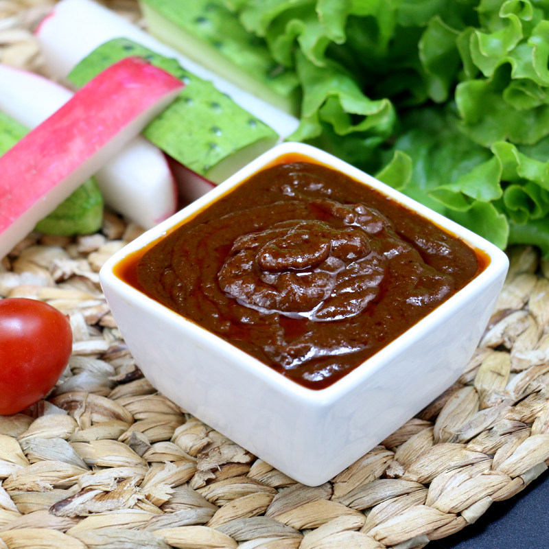 香其酱90克【20袋包邮】东北特产特色大豆熟酱蘸酱菜香其香辣酱