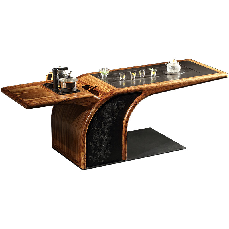 恺瑟茶台组合桌椅茶桌金木乌金高档北欧设计师其它桌类