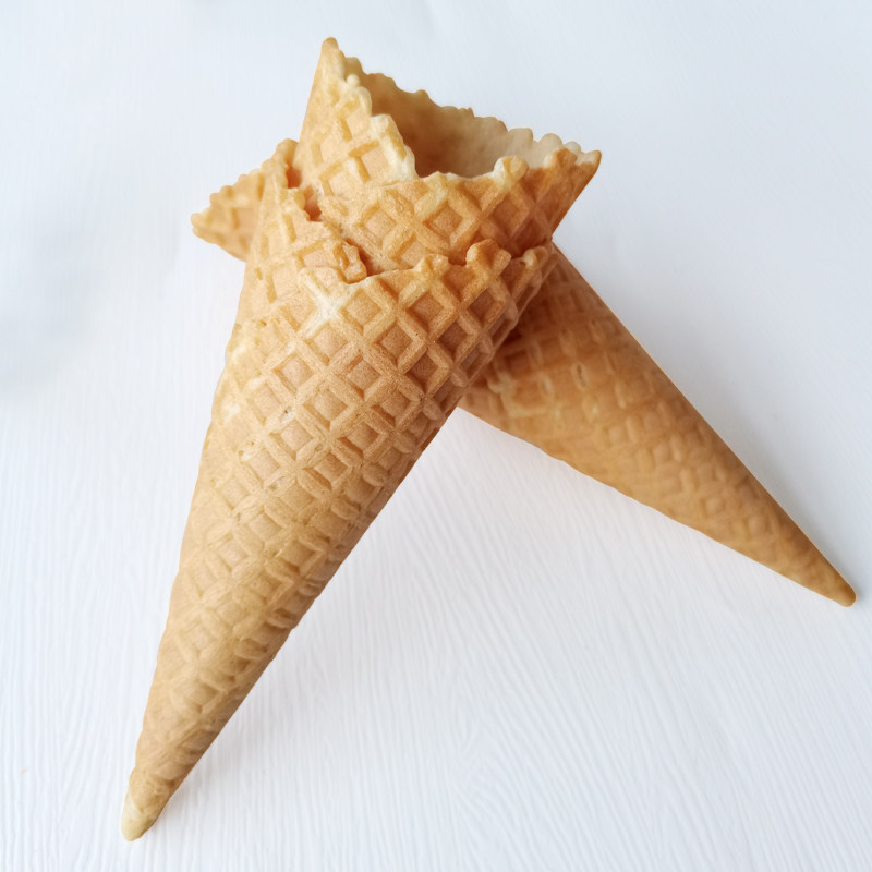 蛋筒新品大号花边冰激凌筒蛋桶脆皮甜筒冰淇淋脆筒商用冰淇淋