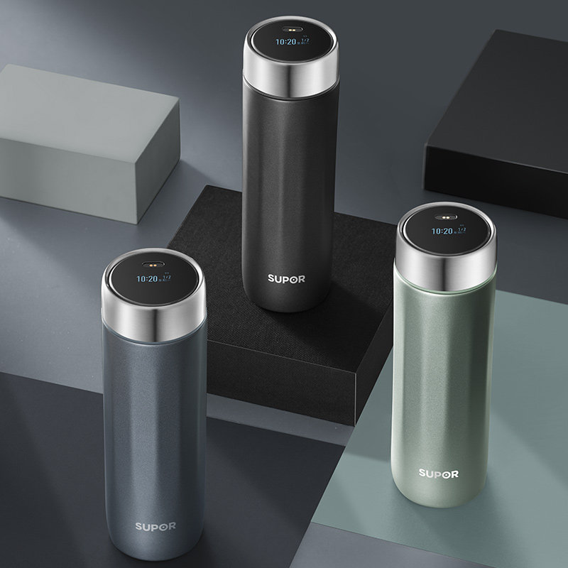 苏泊尔保温杯智能物联水杯泡茶茶杯316l不锈钢杯子保温杯