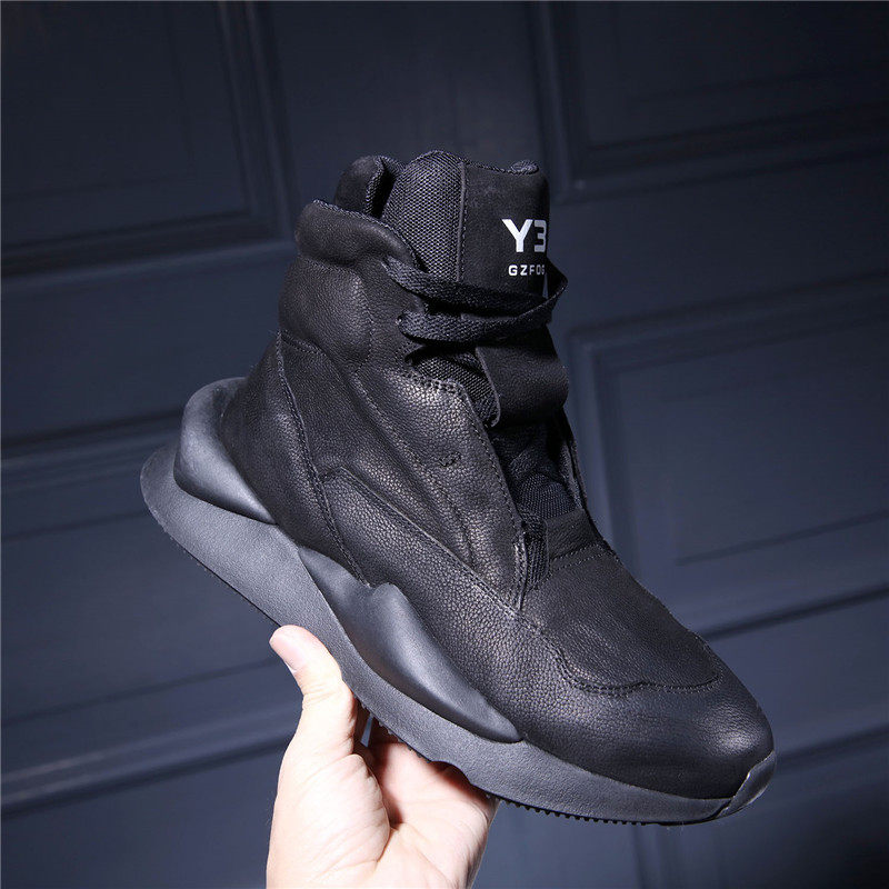 kgdby3山本耀司秋冬新款高帮老爹休闲运动男鞋厚底时尚休闲鞋