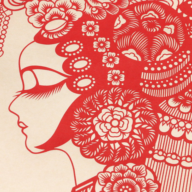 中国特色礼品送老外 手工剪纸丝绸剪纸挂画装饰画中国风出国礼物