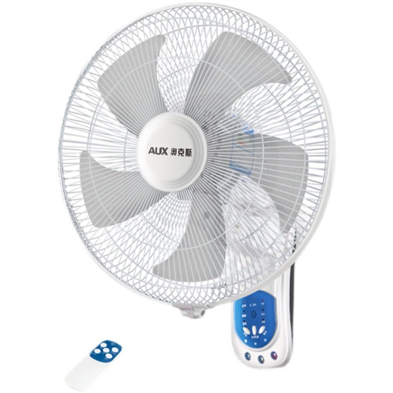 奥克斯电风扇壁挂遥控16寸18寸壁扇挂壁式静音家用宿舍墙壁餐厅