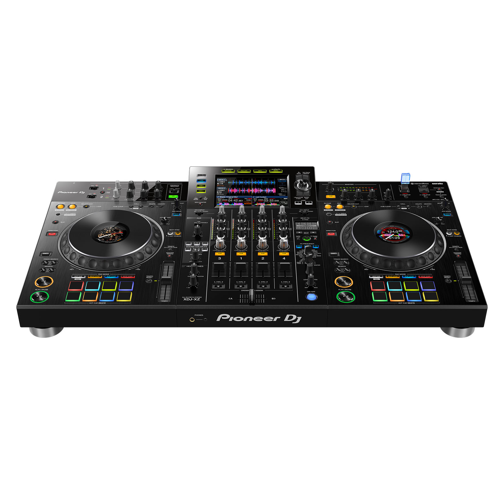 先锋pioneerdj数字一体碟机控制器xdj-xz4路打碟机