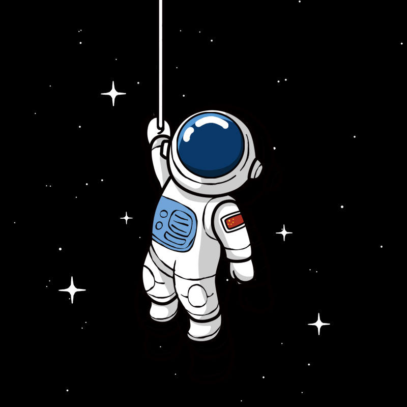 汽车贴纸情侣宇航员车贴nasa太空创意卡通装饰汽车装饰贴