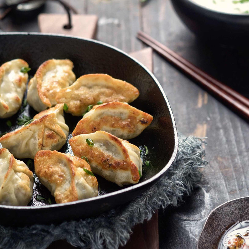 日瀛手工速冻韭菜煎饺540g冷冻冻猪肉茶楼酒店水饺
