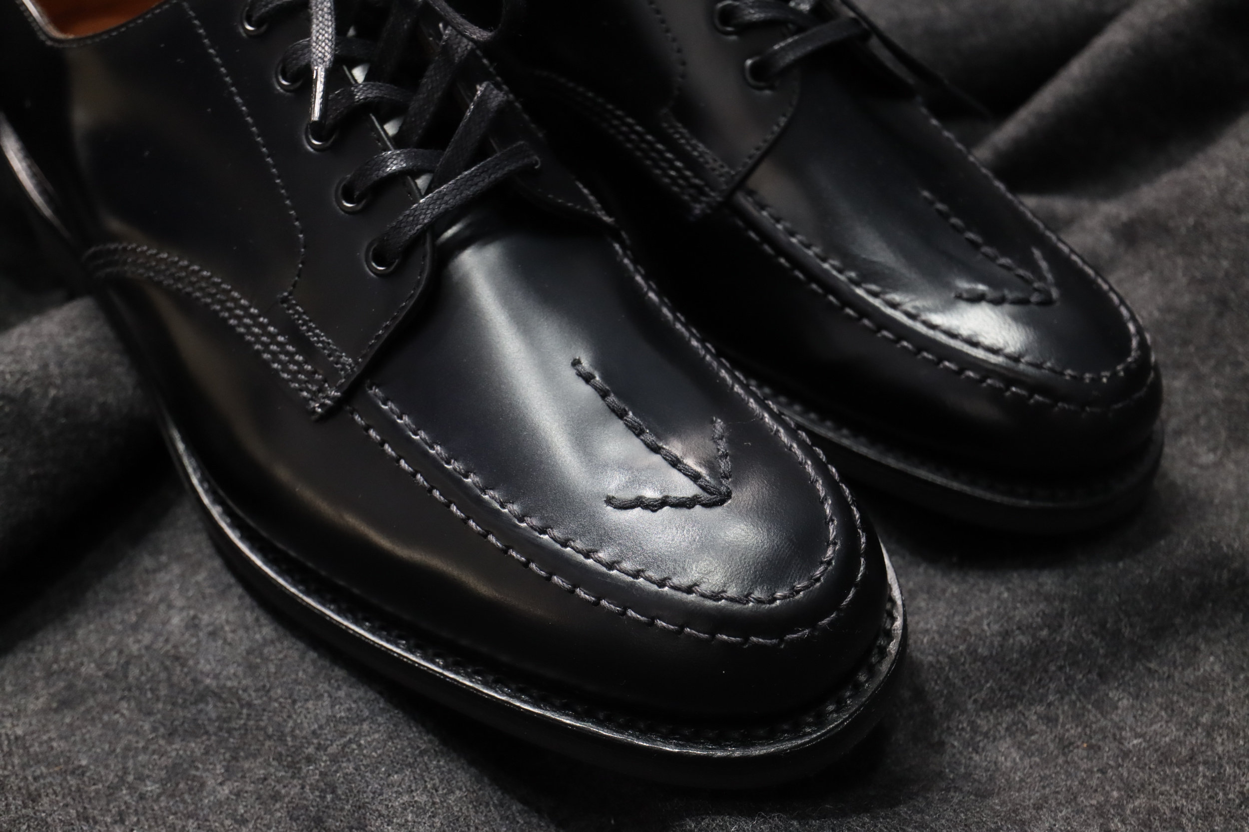 sanders日本军事复古阔箭低帮德比鞋亮面皮皮鞋单鞋