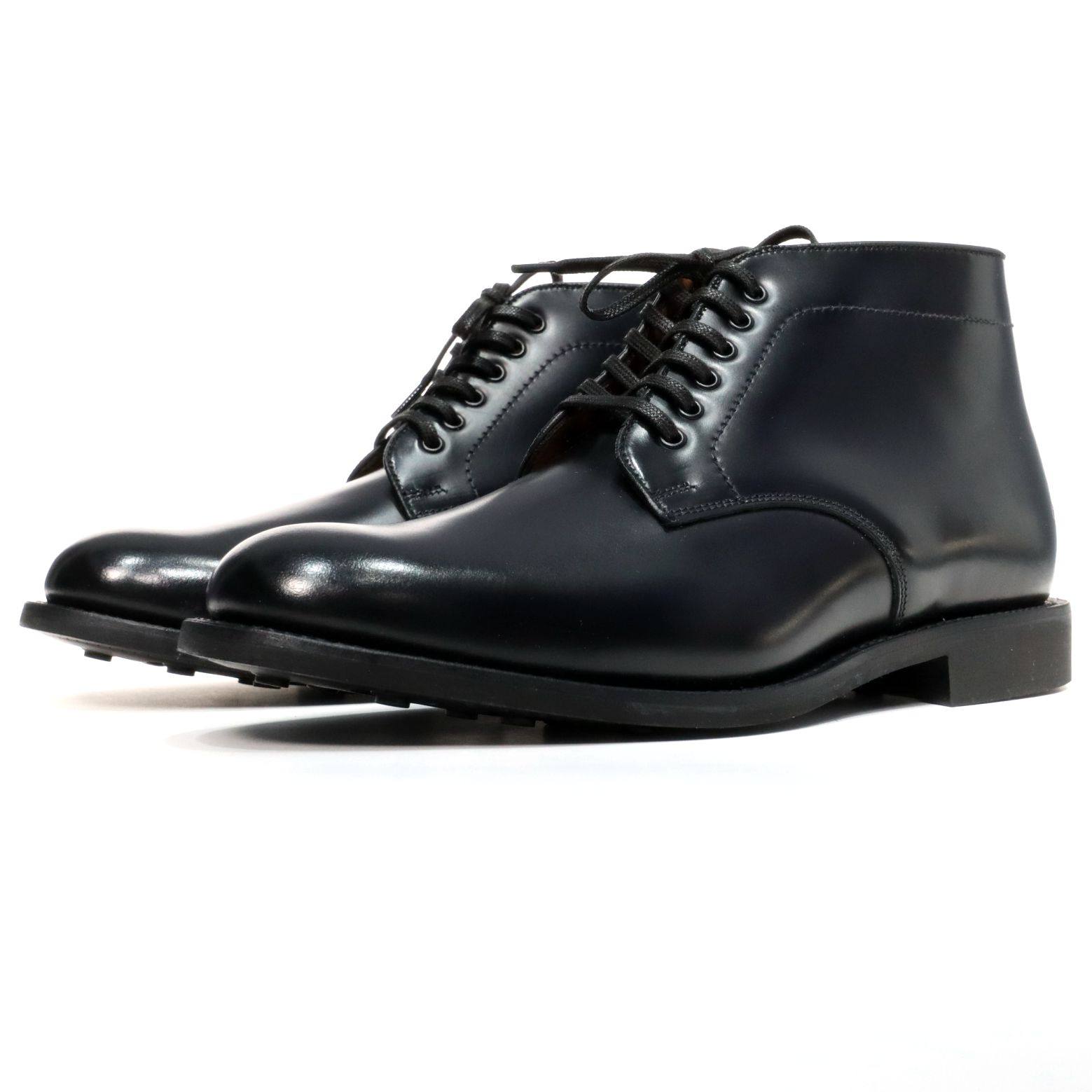 英国制造sanders复古军事线圆头短靴真皮男士固特异时装靴