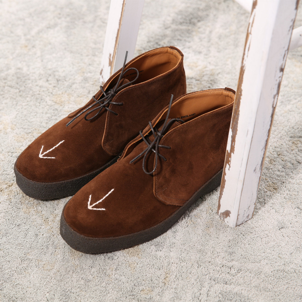 英国制造sanderschukka麂皮复古休闲鞋皮鞋阔箭特别单鞋