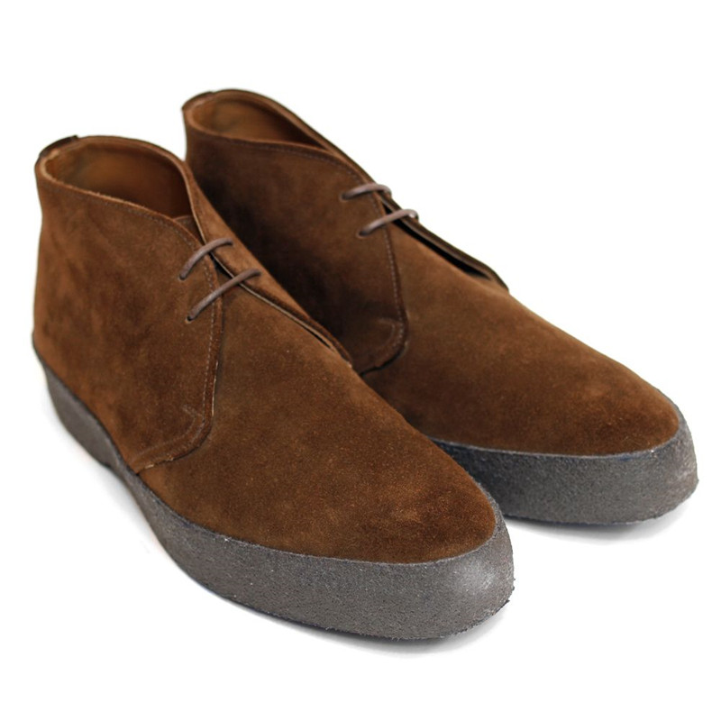 英国制造sanderschukka麂皮沙漠靴短筒反绒皮休闲皮鞋007幽灵党