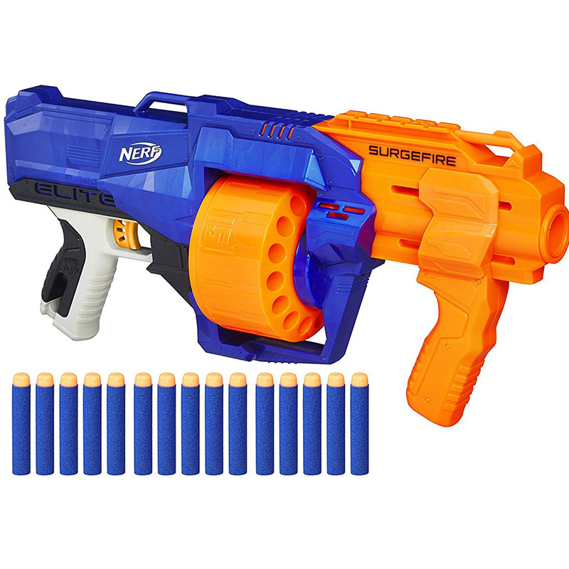 nerf热火精英冲锋枪威力发射安全子弹玩具男孩子软弹枪