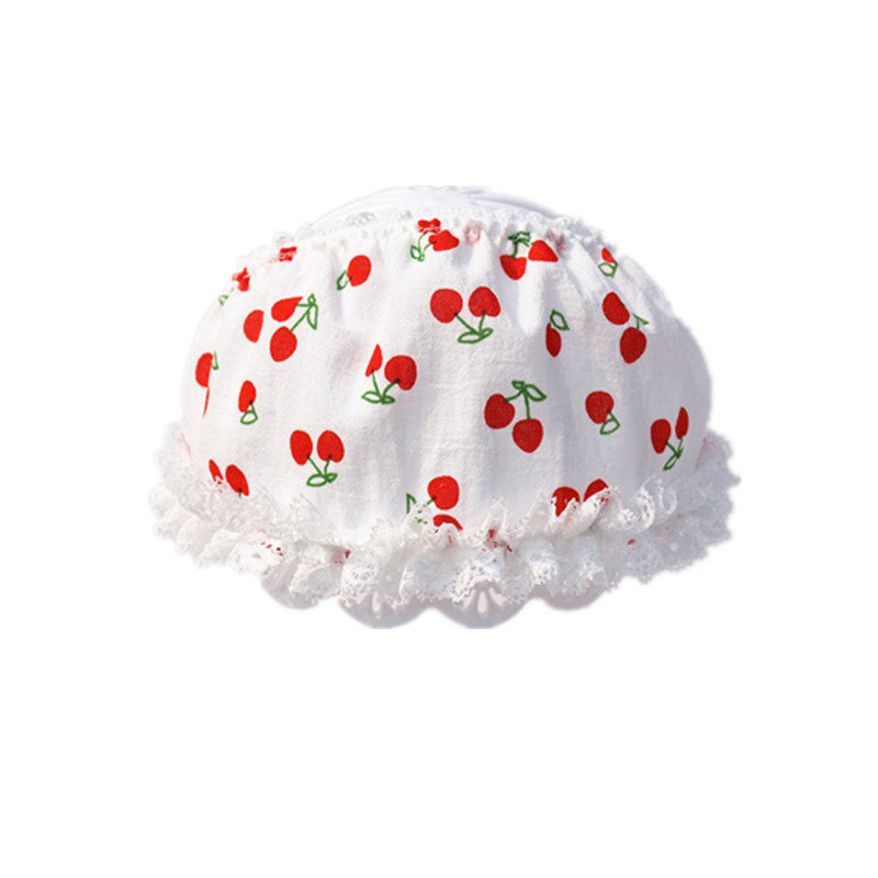新款特价婴儿樱桃帽子薄款公主夏季护囟门可爱帽子