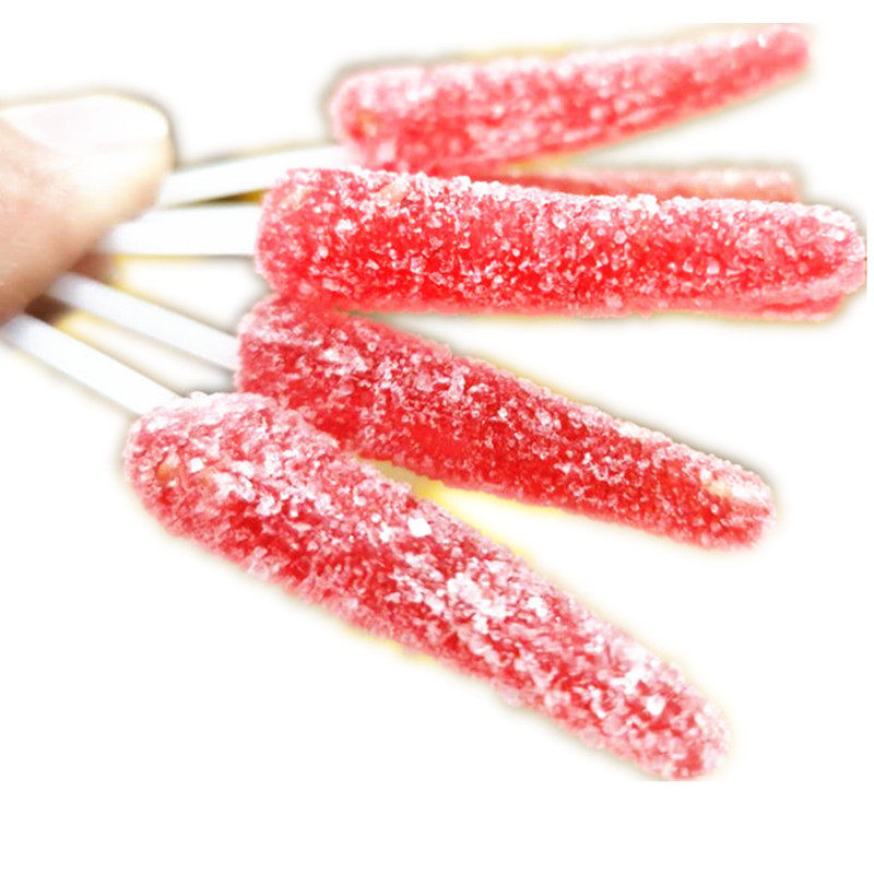 辣椒儿时棒棒糖形状老式红色糖果麦芽糖怀旧童年传统糖果