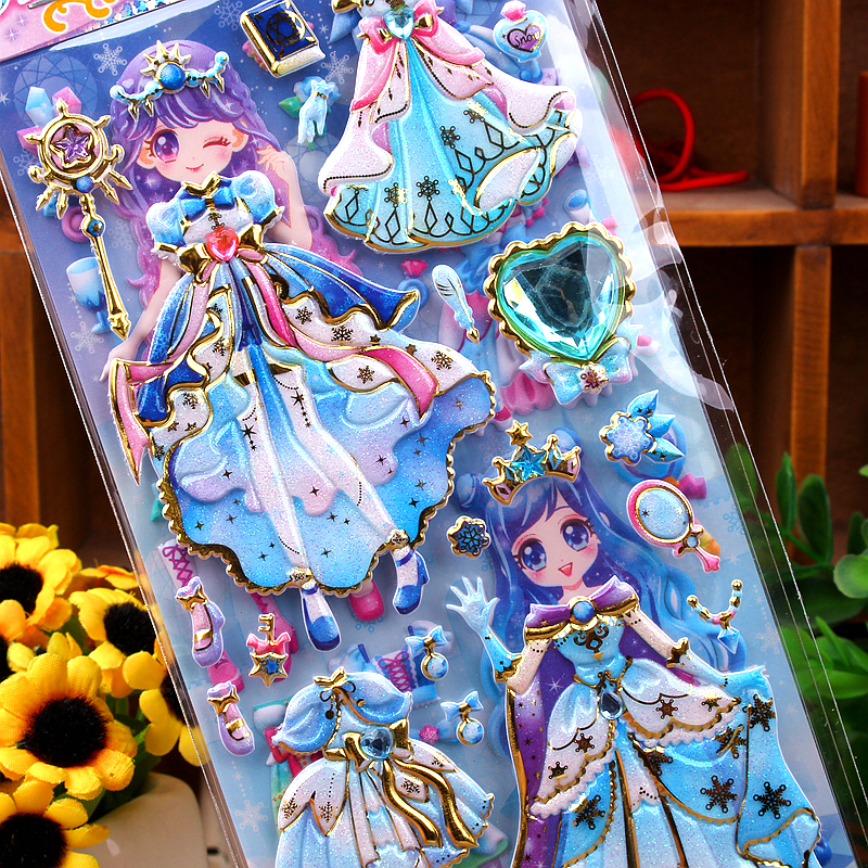 芭比娃娃儿童公主换装贴纸女孩衣服立体贴画奖励贴纸
