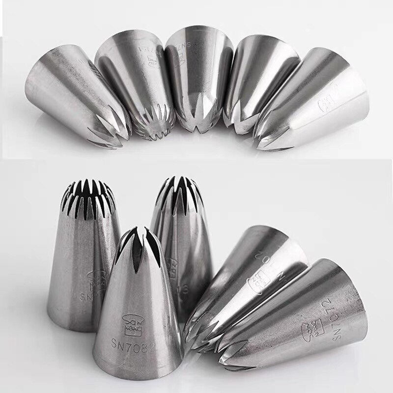 泡芙三能花嘴手工曲奇菊花裱花太阳马卡龙溶豆裱花嘴