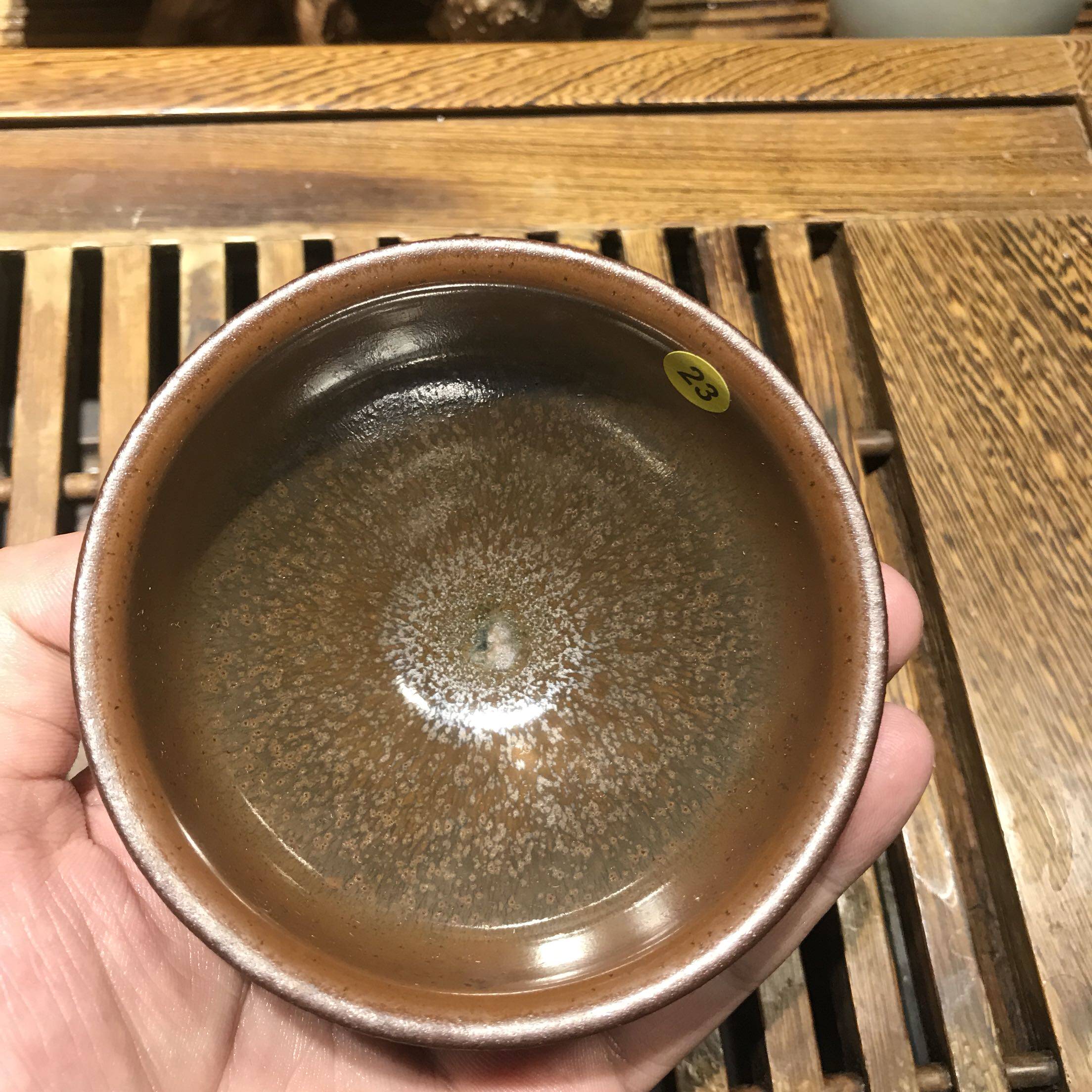 拙雅手工银霜铁锈原釉铁胎柴烧龙窑阿德祥德茶杯