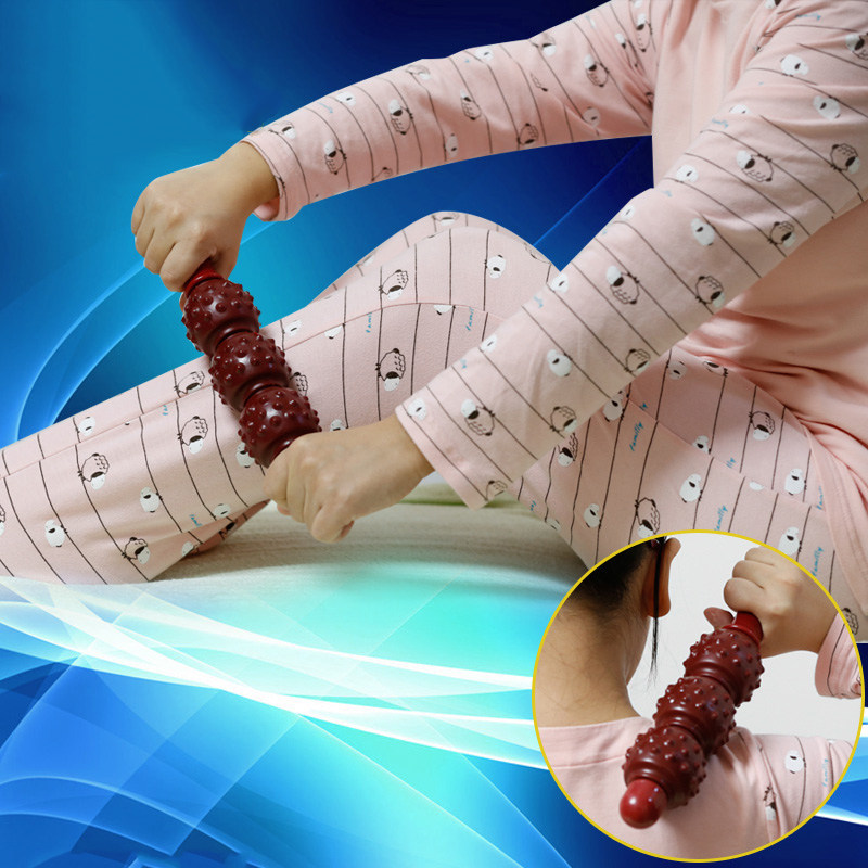 包邮全身背部疏通经络滚动磁疗颈部敲打按摩棒手动多功能按摩器