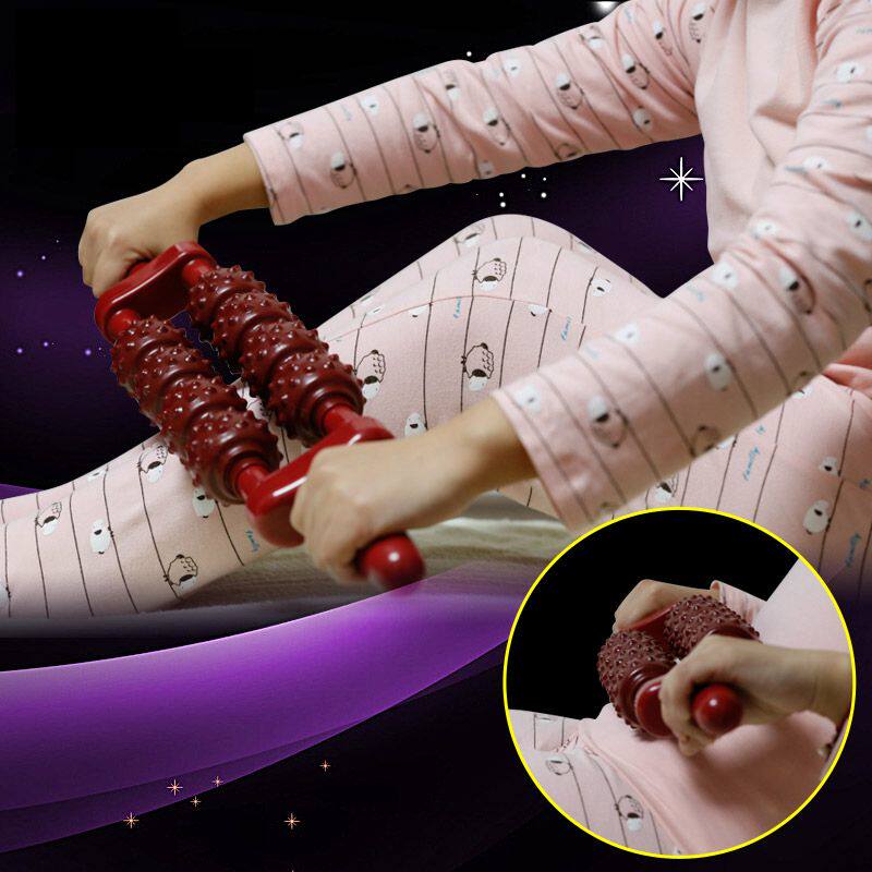 甄康瑜伽滚轮易筋按摩棒背部磁力颈椎经络疏通磁疗棒按摩棒