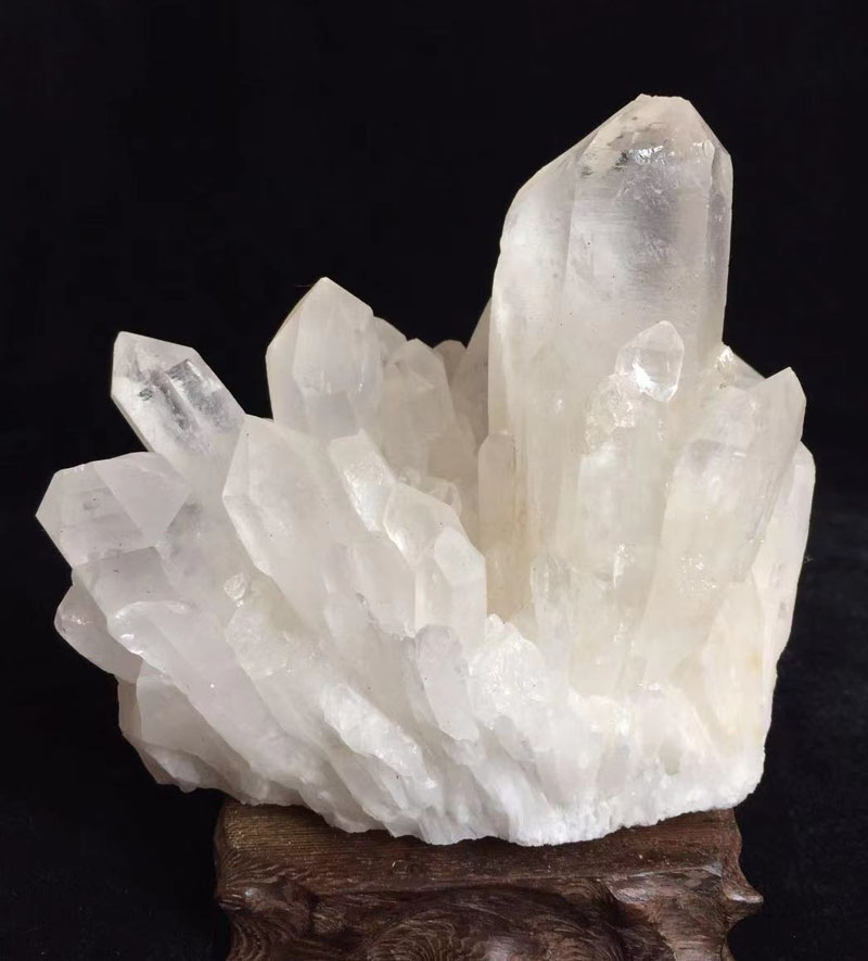 天然原石能量摆件风水转运镇招财原矿巴西白水晶摆件