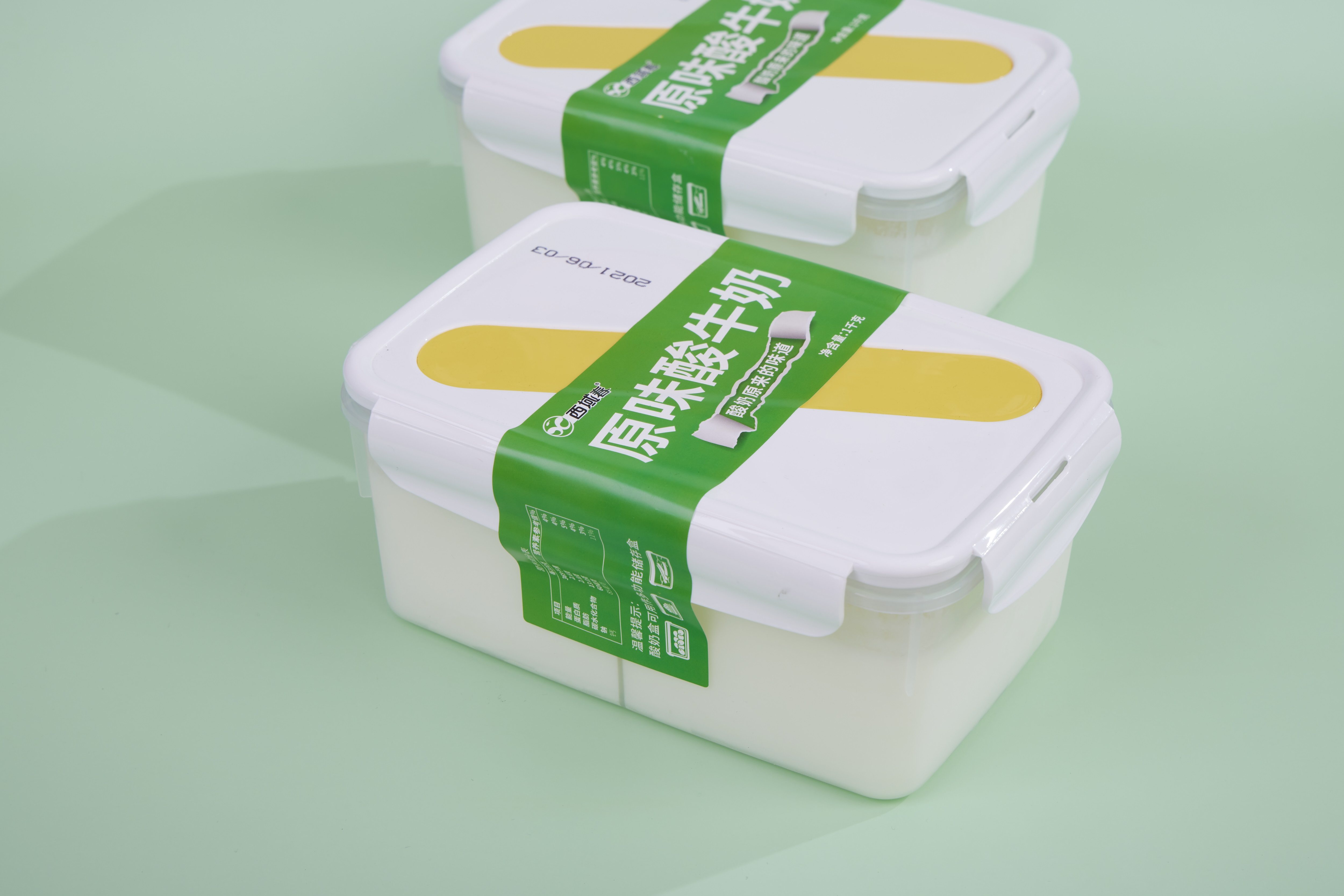 酸奶新疆西域饭盒2斤4斤水果捞用原味低温酸奶