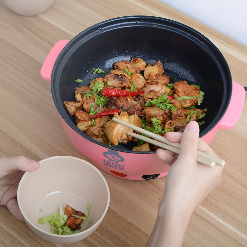 家用电饭锅小可炒菜多功能宿舍小火火锅小型双人电热