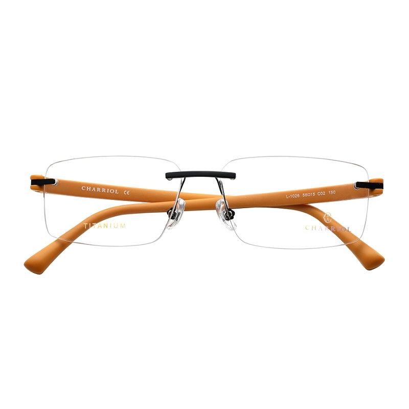 charriol夏利豪眼镜镜框近视可配商务大脸加宽时尚眼镜架