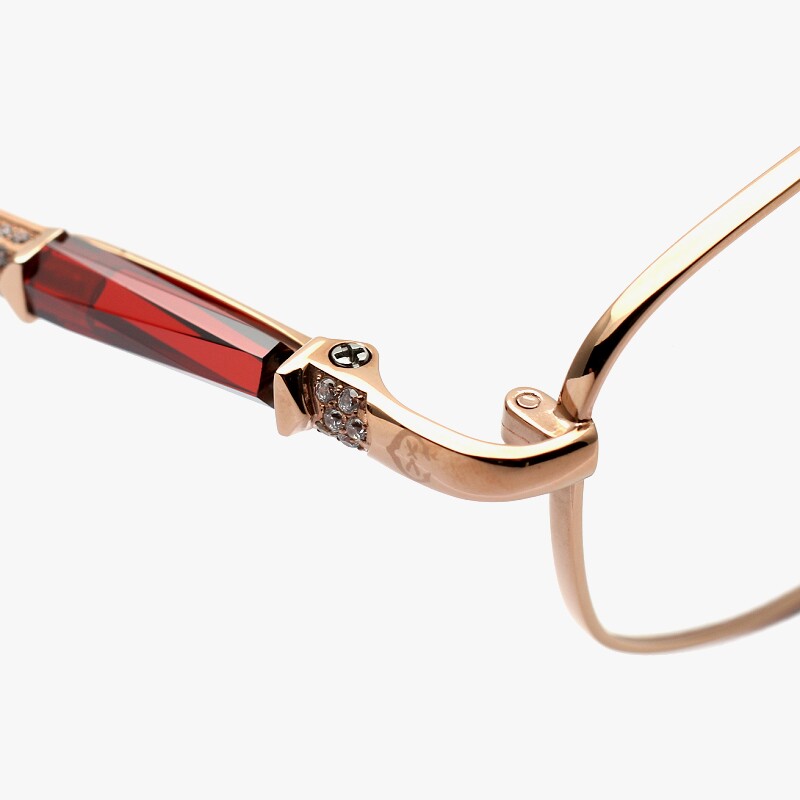 charriol夏利豪眼镜架女水钻纯钛镶钻小脸高度数眼镜框女近视2016