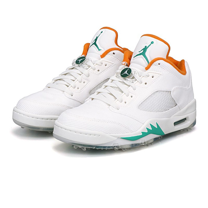 airjordan5lowggolfaj5白绿高尔夫鞋限量cw4204100