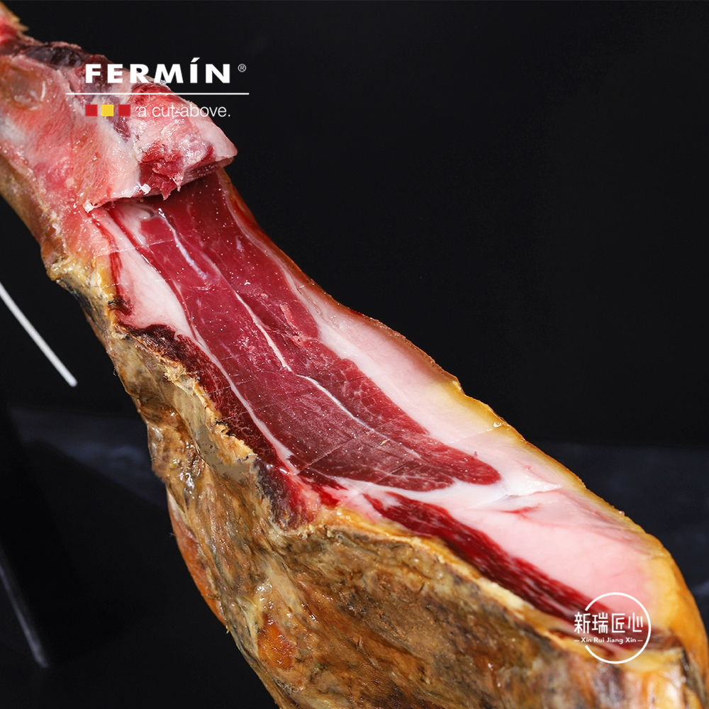fermin西班牙进口 伊比利亚黑猪带骨火腿前腿 后腿整只4-6kg 送礼