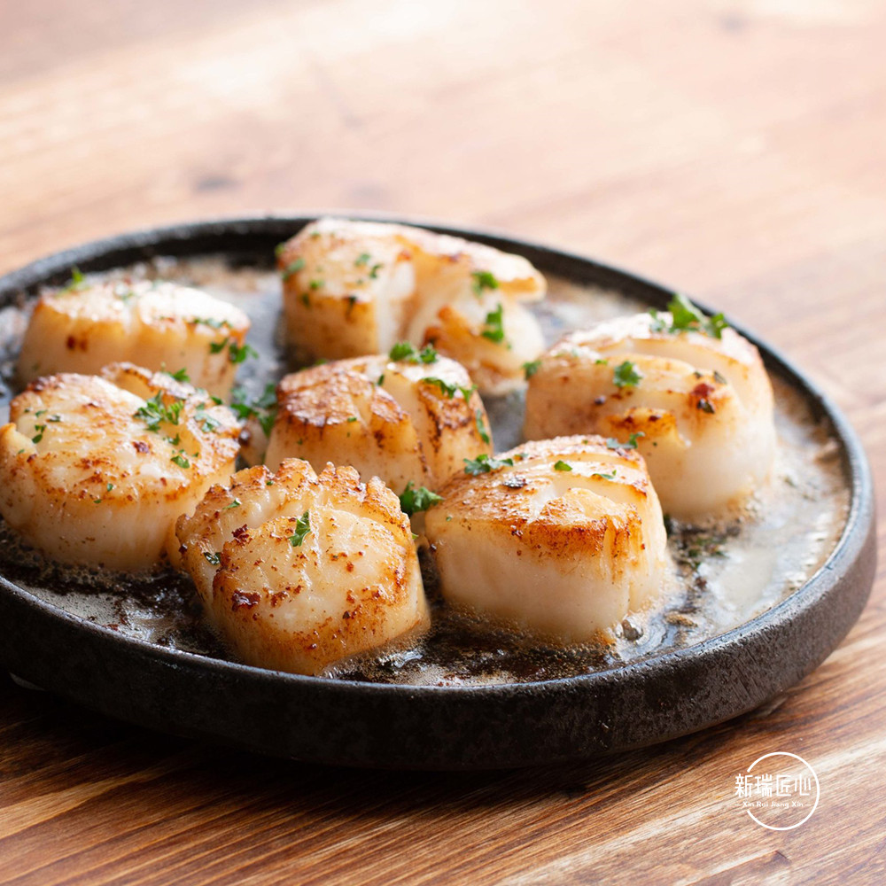 北海道虾夷扇贝肉m号2530带子帆立贝柱1kg宝宝辅食刺身海鲜日料