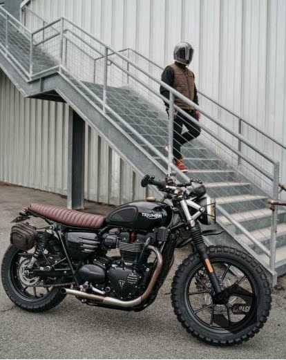 英国motone凯旋t100街双攀爬改装坐垫棕色黑色摩托车坐垫